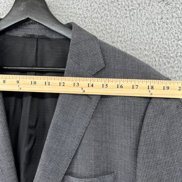 Hugo Boss Mens Wool Linen Blazer‎ 2-Button Sports Coat Jacket 44R BIELLA - Picture 3 of 14